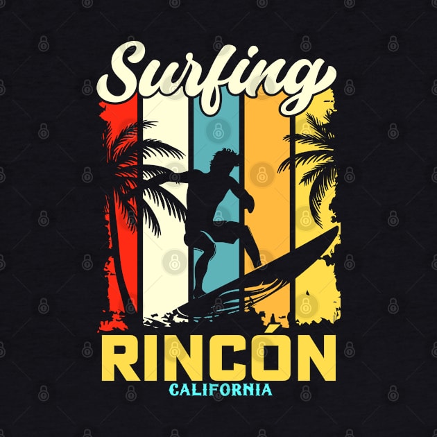 Surfing | Rincón, California by T-shirt US